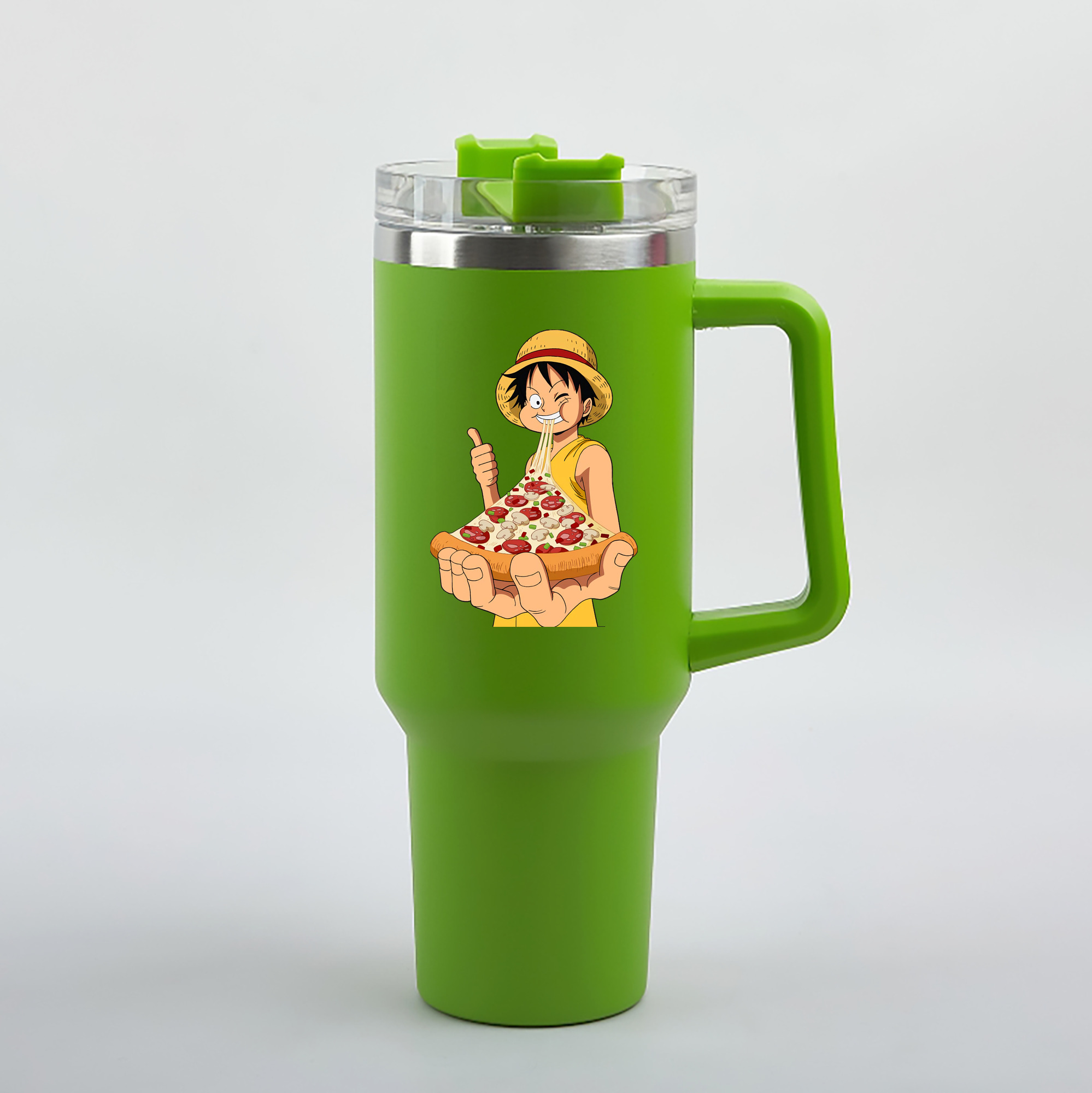 ワンピース モンキー・D・ルフィ ONE PIECE Monkey D. Luffy 1200mL車用タンブラー（カラープリント）